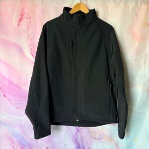 Stormtech L Black Performance Jacket Sporty Preppy Athletic Mountain Chic Winter